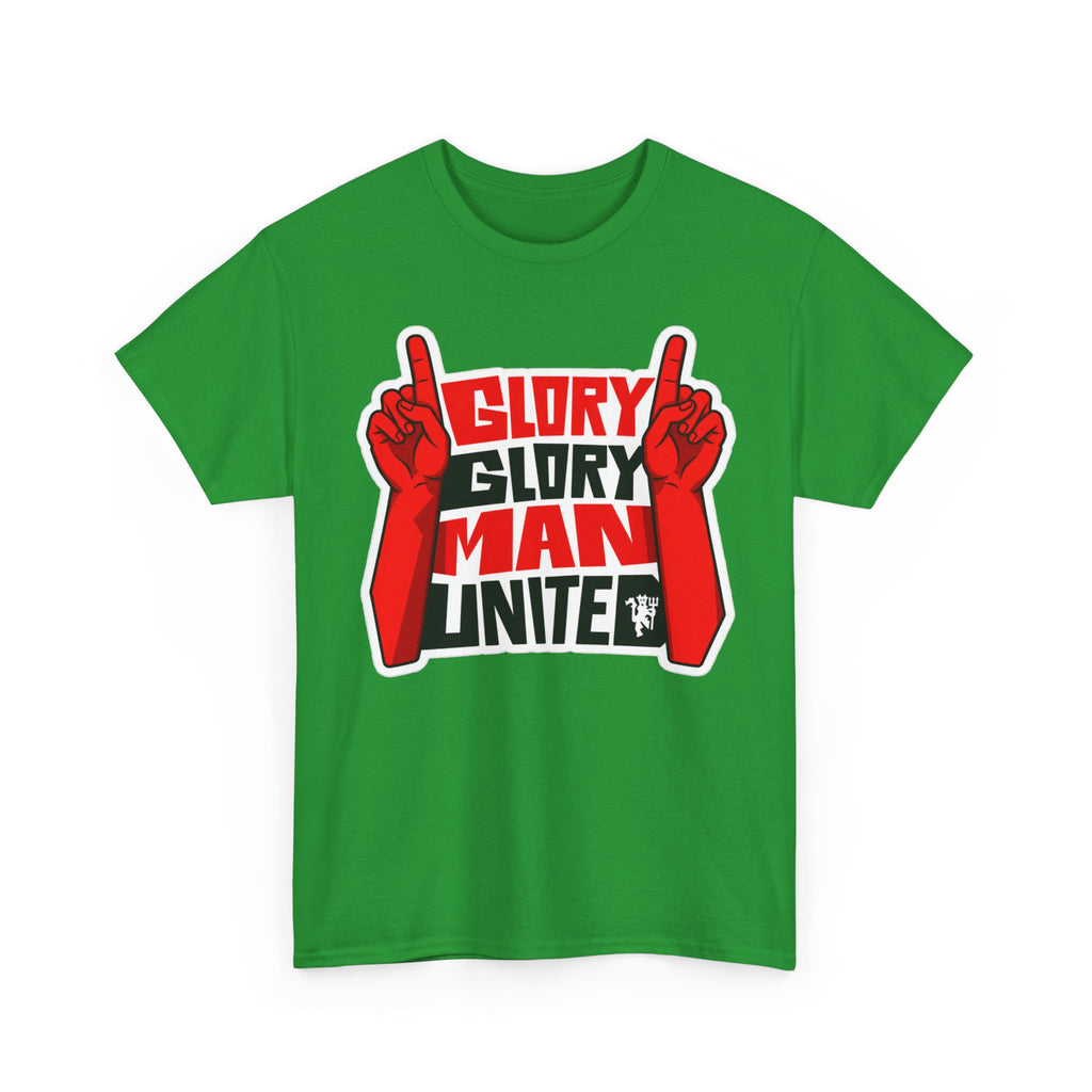 Glory Glory Man United T-Shirt — Retro Red Football Fan Tee