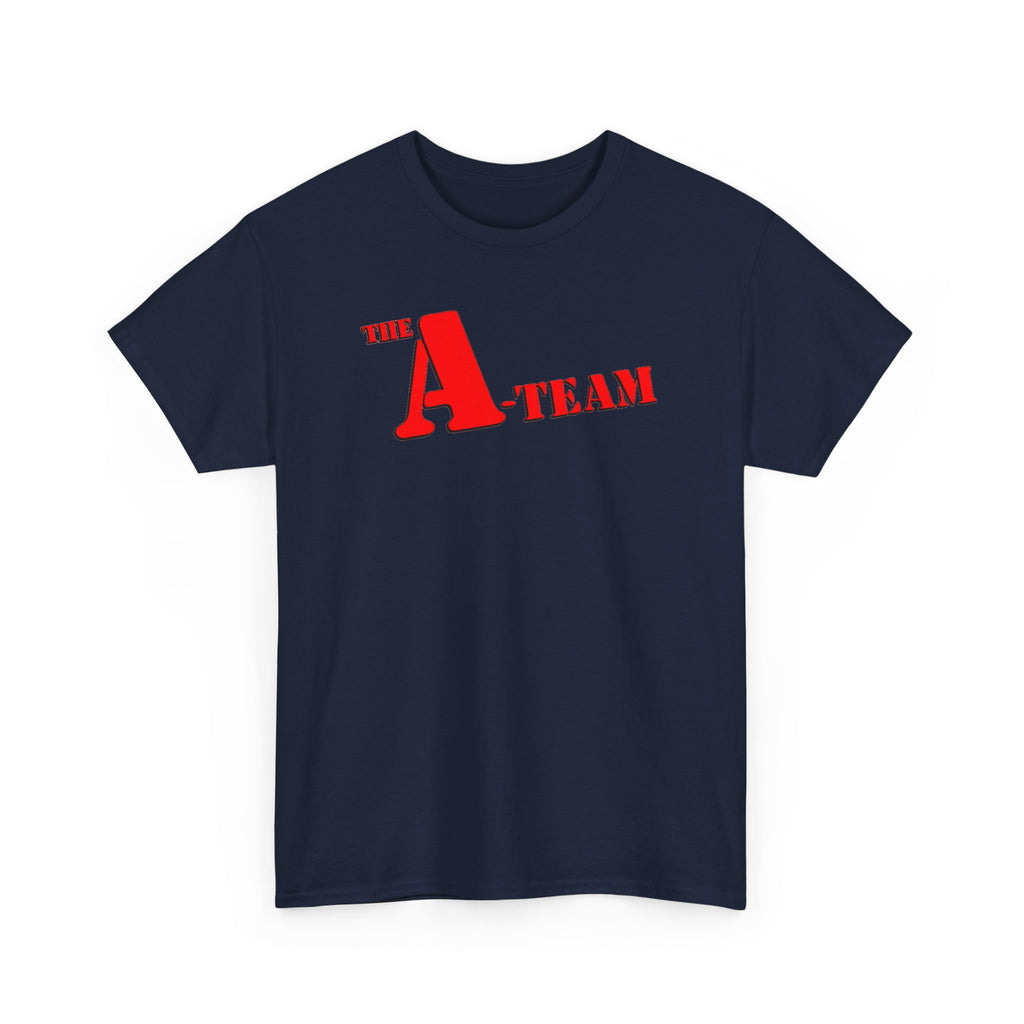 A-Team Graphic Tee — Retro Red Logo Vintage Crew T-Shirt