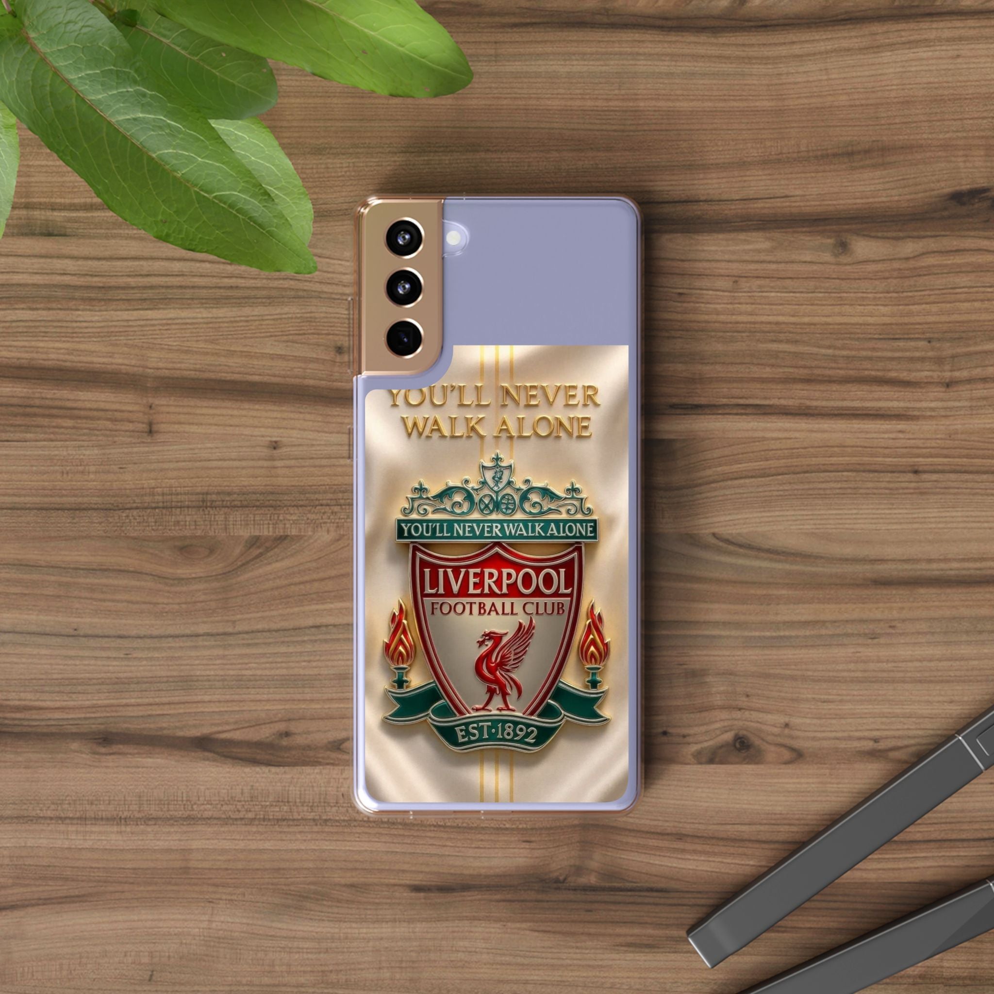 Liverpool FC 'You'll Never Walk Alone' Clear Phone Case