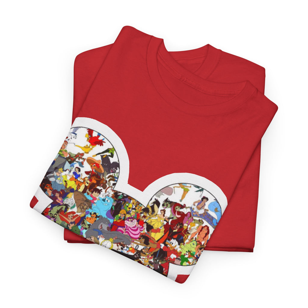 Mickey Collage T-Shirt — Vintage Disney Characters Graphic Tee