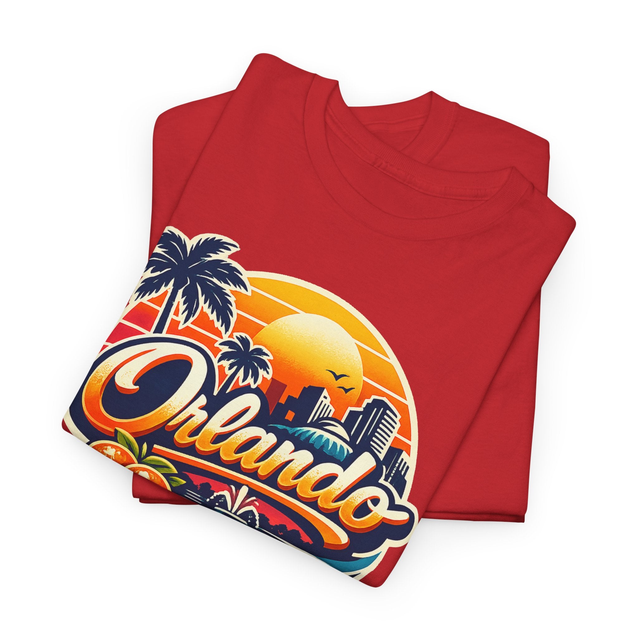 Orlando Retro Sunset T-Shirt — Vintage Florida Vacation Tee
