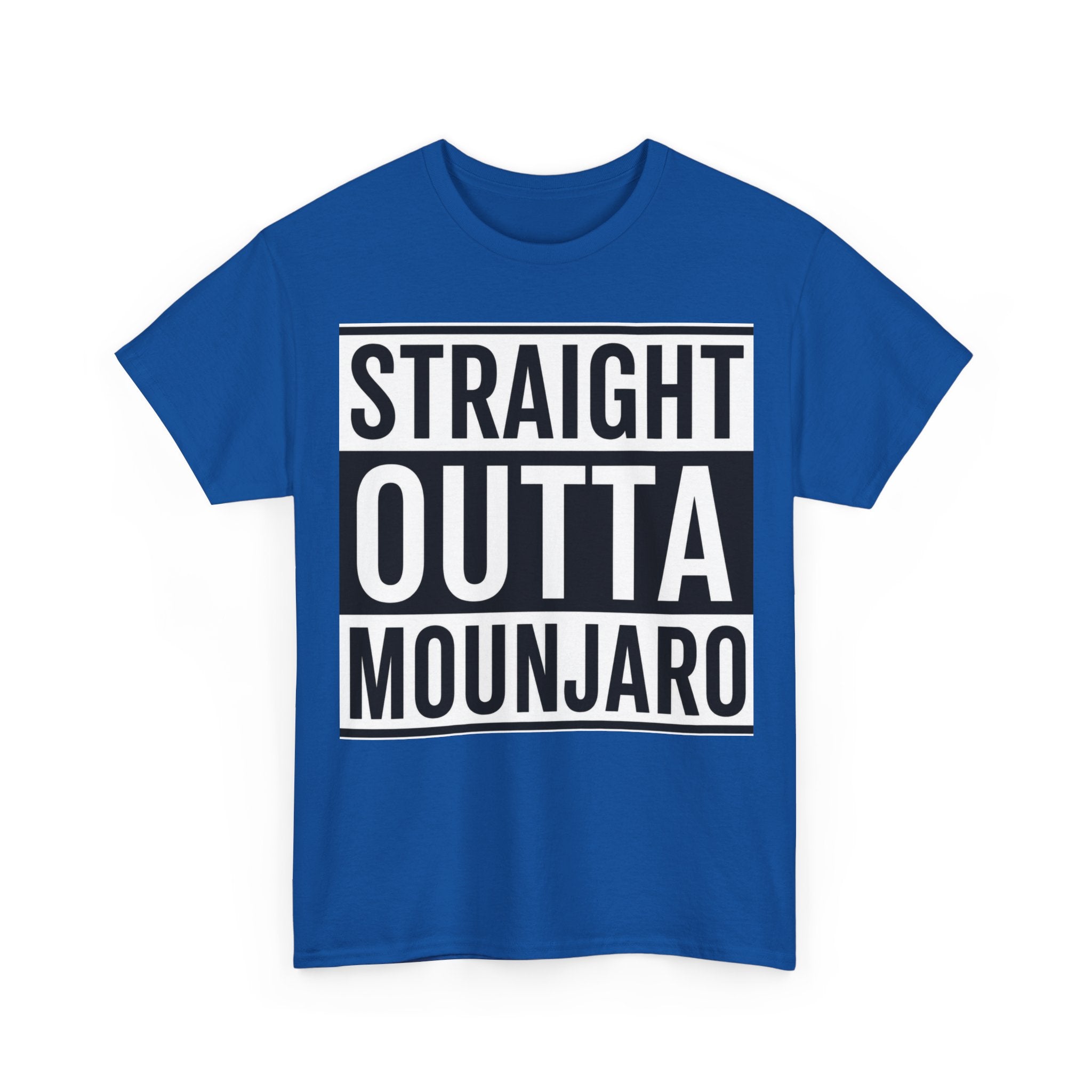 T-Shirt — "Straight Outta Mounjaro" Bold Typography Tee