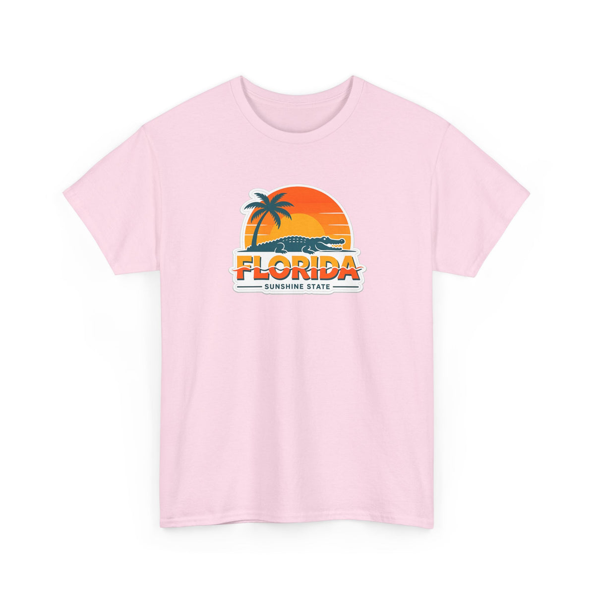 Florida Sunshine State T-Shirt — Retro Palm Sunset Graphic Tee