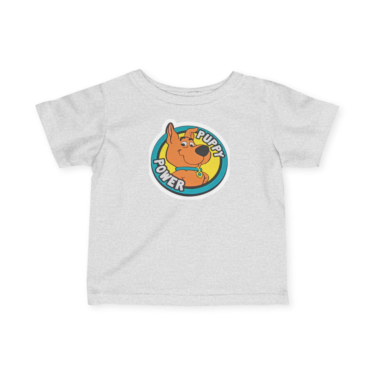 Scooby Doo Scrappy Doo Infant Tee — 'Puppy Power' Cute Cartoon Dog Baby T-Shirt, Newborn & Toddler Gift