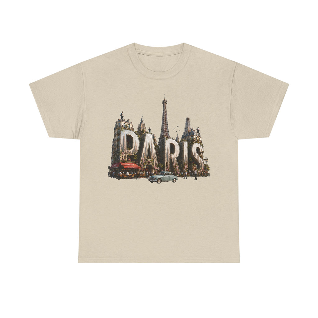 Paris Vintage Landmark T-Shirt — Eiffel Tower Retro Travel Tee