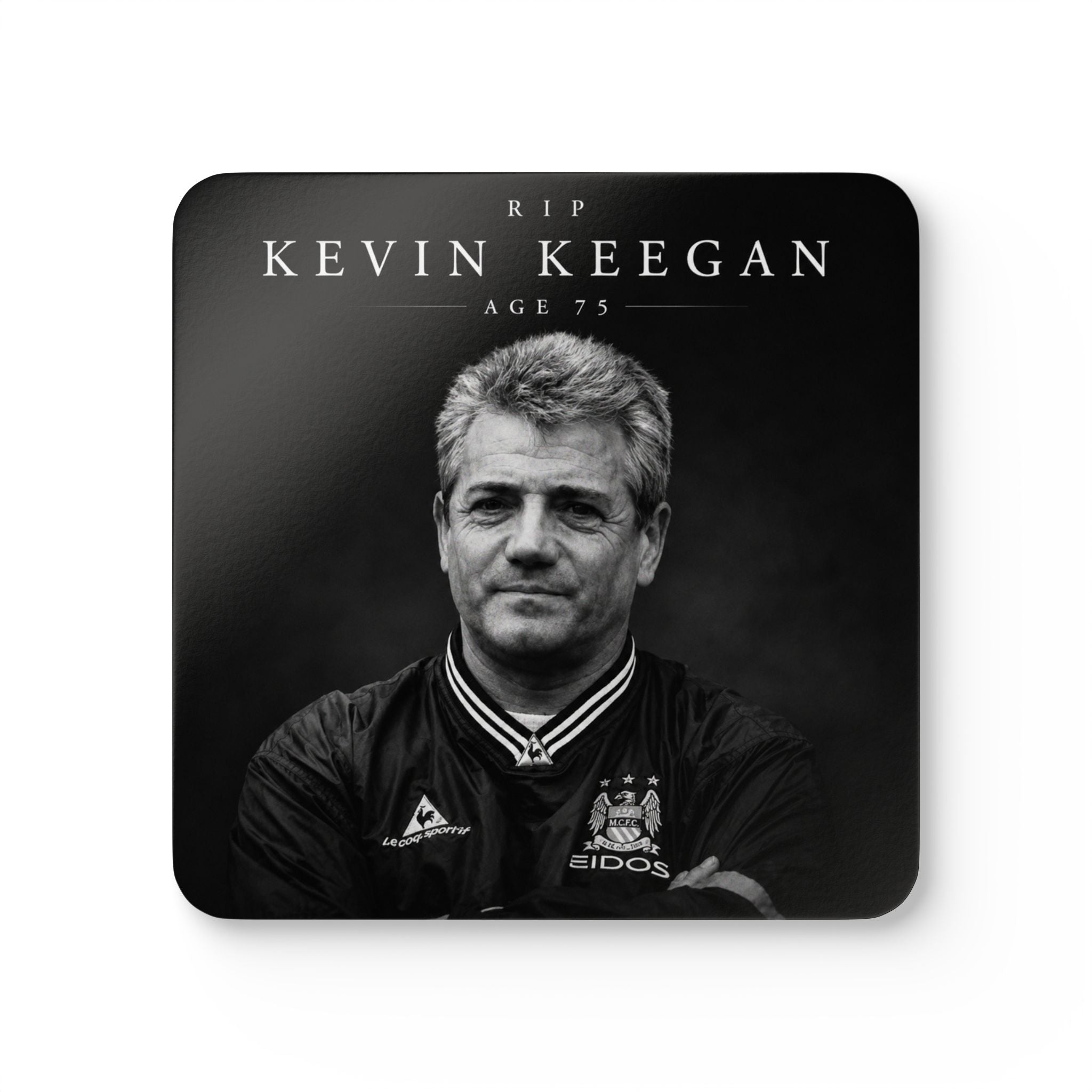 Kevin Keegan Memorial Cork Coaster Set – RIP Kevin Keegan Age 75