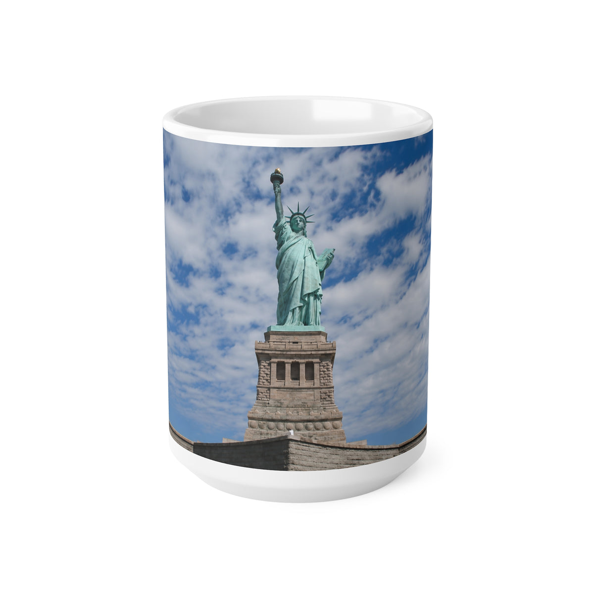 Statue of Liberty Photo Mug — Ceramic Coffee Cup, 11oz & 15oz