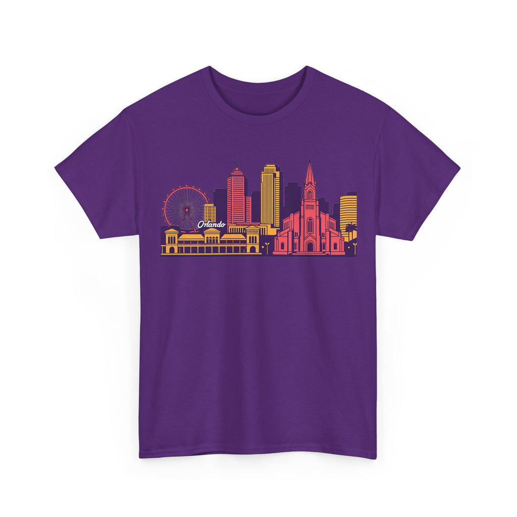 Orlando City Skyline T-Shirt — Colorful Urban Landmark Graphic Tee