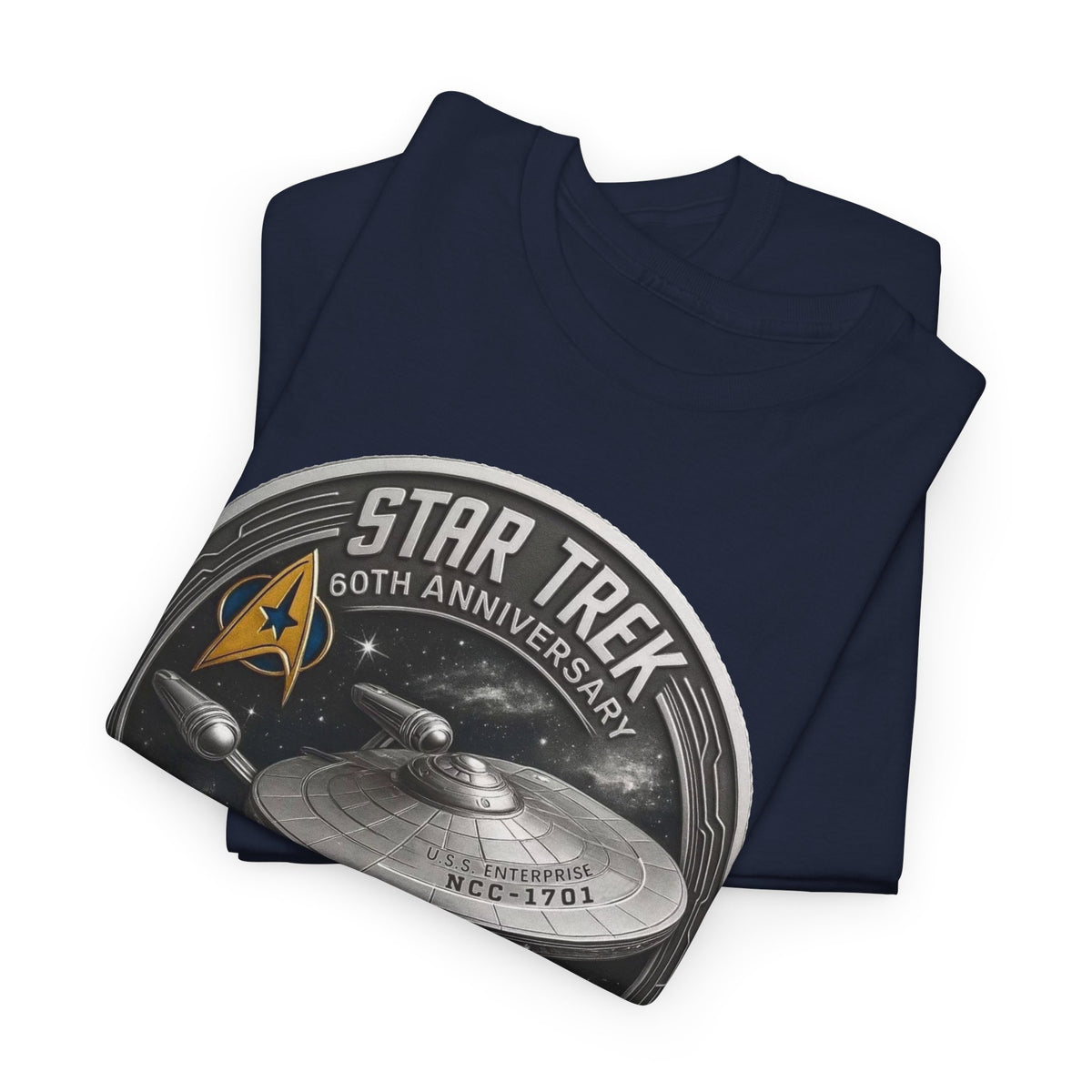 Star Trek 55th Anniversary Cotton T-Shirt – USS Enterprise 1966–2021 Graphic Shirt