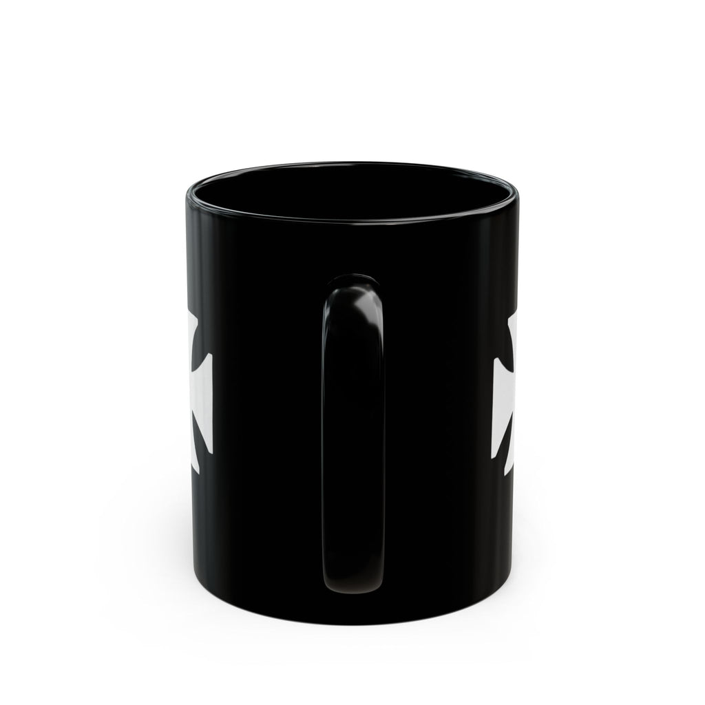 Manchester City ST Mark's Black Ceramic Mug with White Maltese Cross – Gothic Coffee Cup (11oz, 15oz)