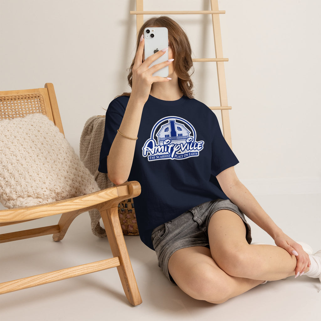 Amityville Horror Tee – "Amityville: The Scariest Place on Earth" Graphic Shirt