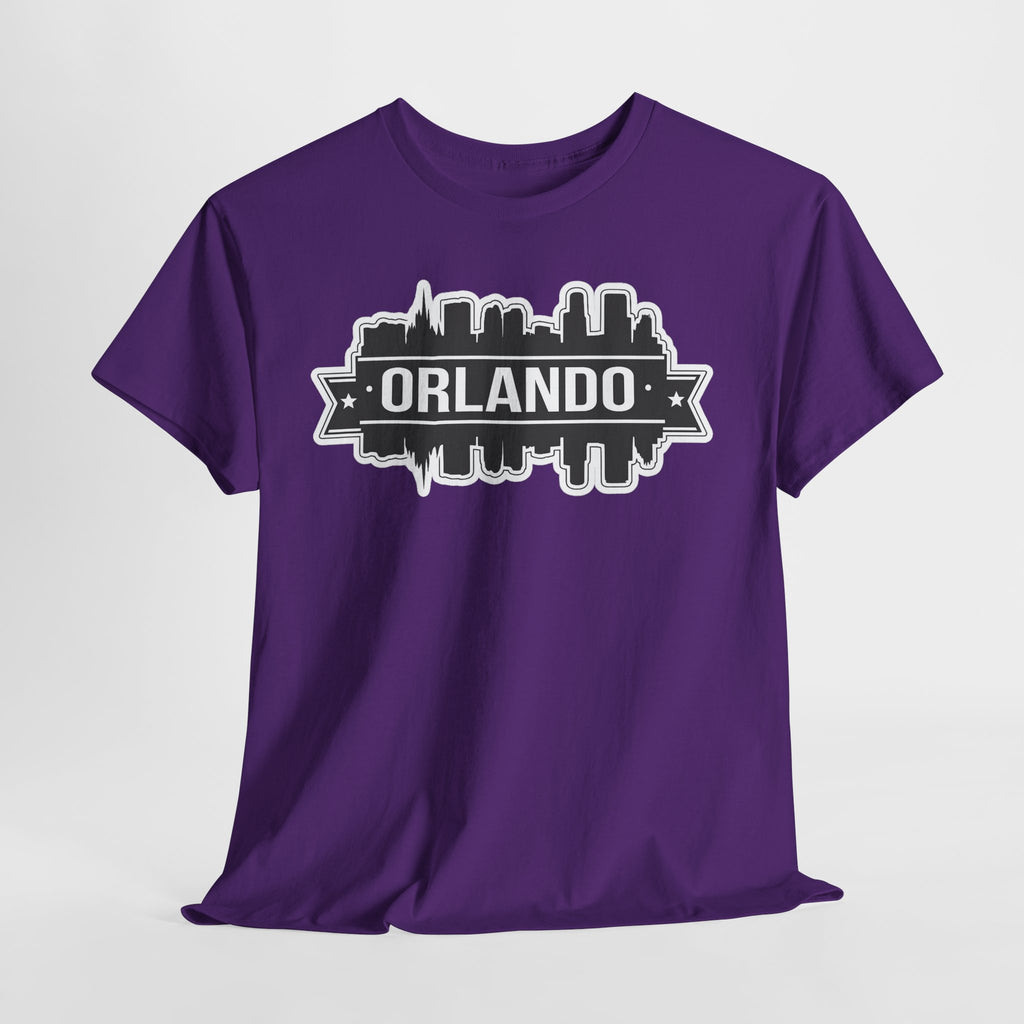 Orlando Skyline T-Shirt — Retro Badge Cityscape Tee