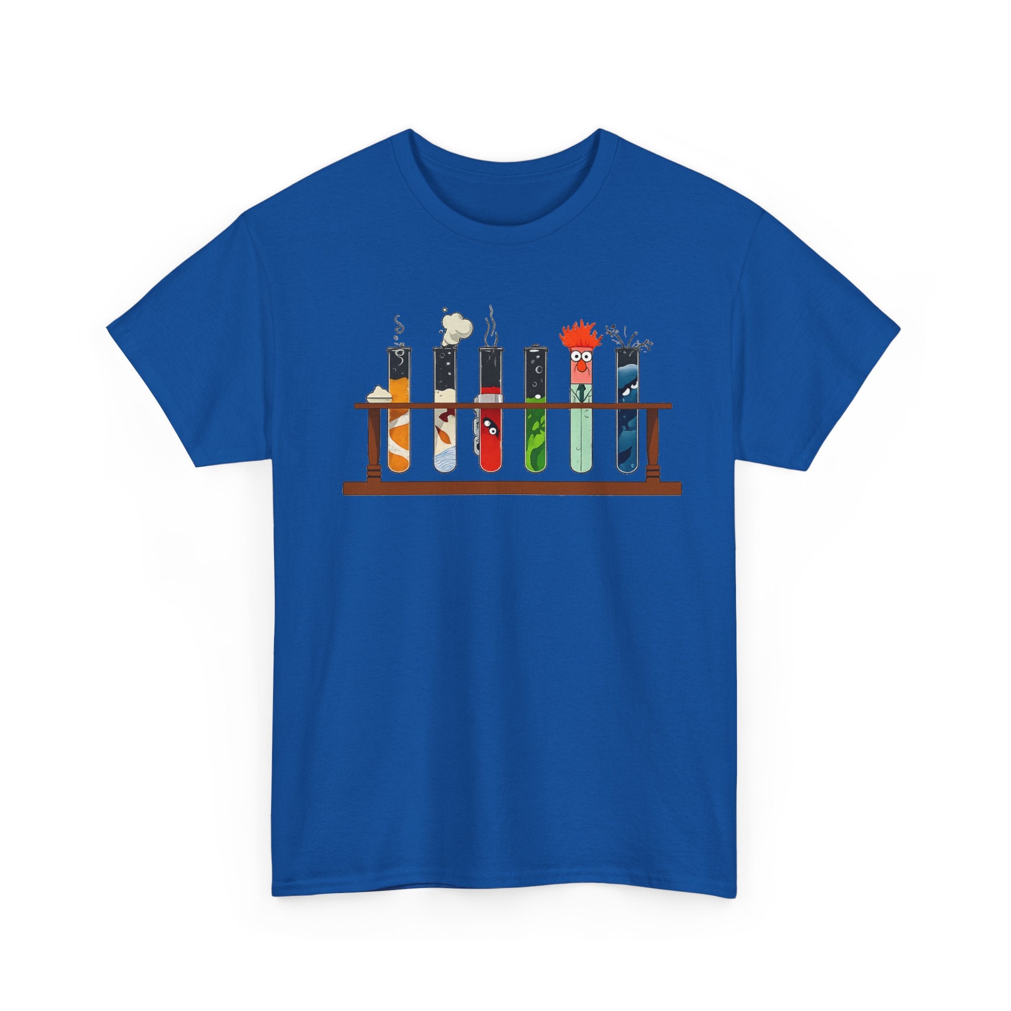 Muppets Beaker Science Test Tube Cats T‑Shirt — Cute Laboratory Cat Illustrations Tee