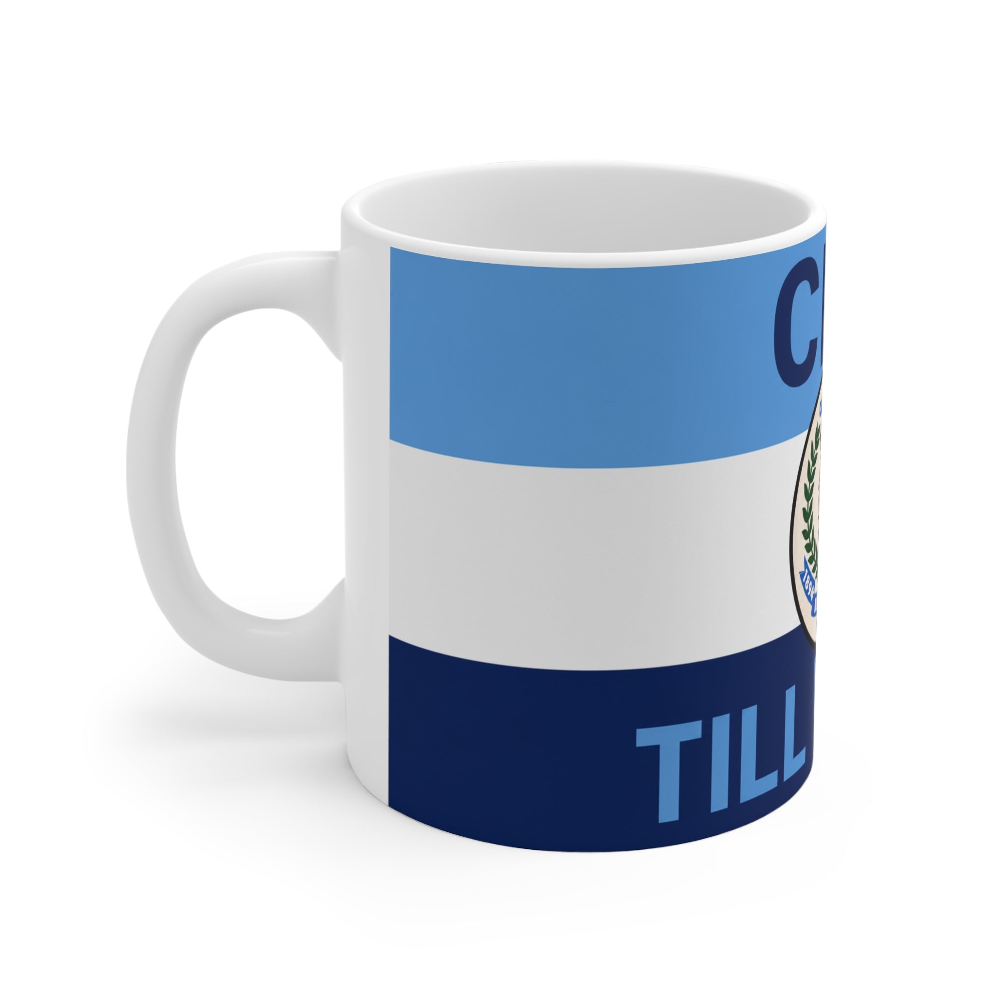 Man City Centenary Football Club Coffee Mug — 'Till We Die' Blue Ceramic 11oz/15oz