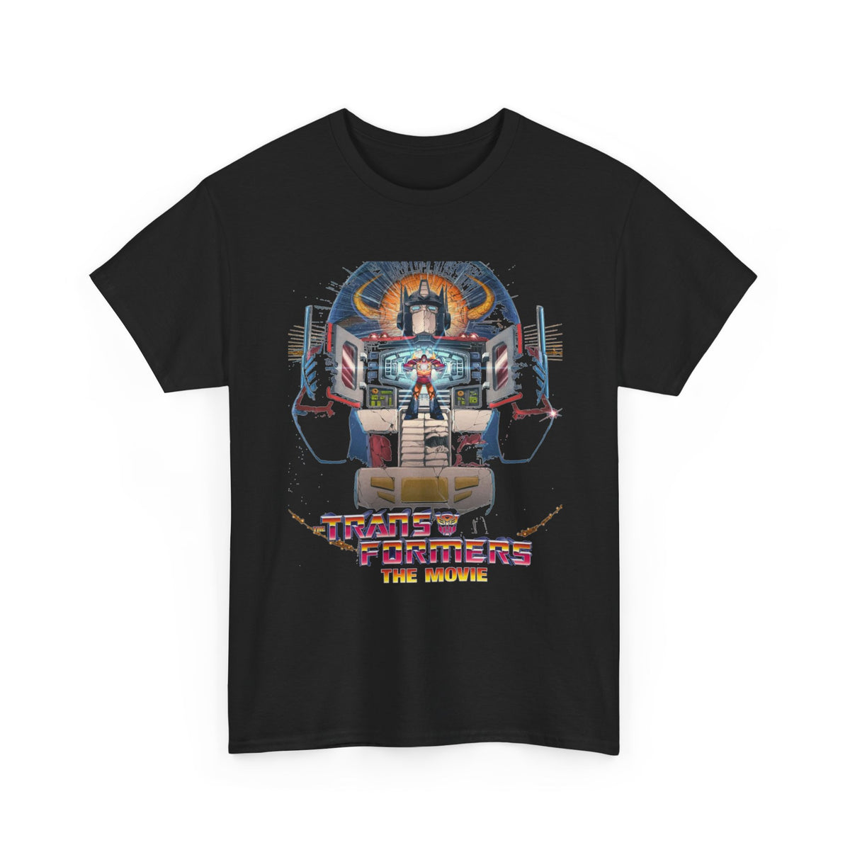 Retro Sci‑Fi Robot Tee — 'Transformers The Movie' Vintage Style T‑Shirt