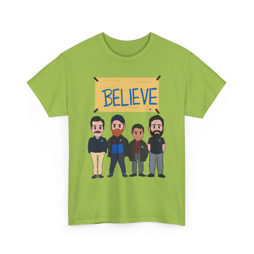 Ted Lasso Inspired Believe Cartoon Band Cotton T-Shirt