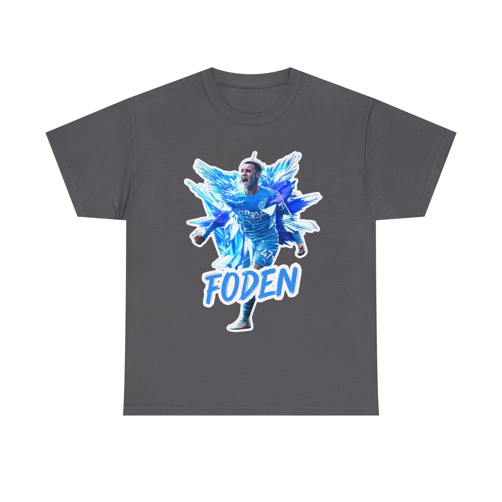 Phil Foden Manchester City Soccer T‑Shirt — Blue Graphic Football Fan Tee