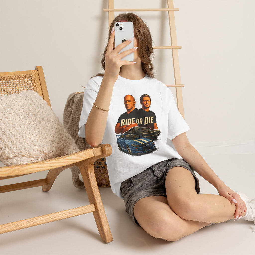Ride or Die Street Racing Graphic Cotton Tee