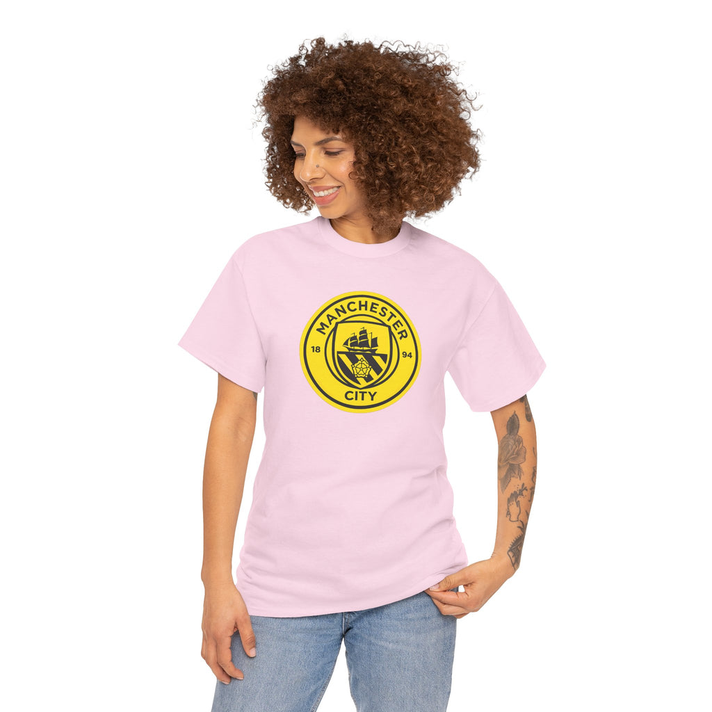 Manchester City Yellow Crest T-Shirt