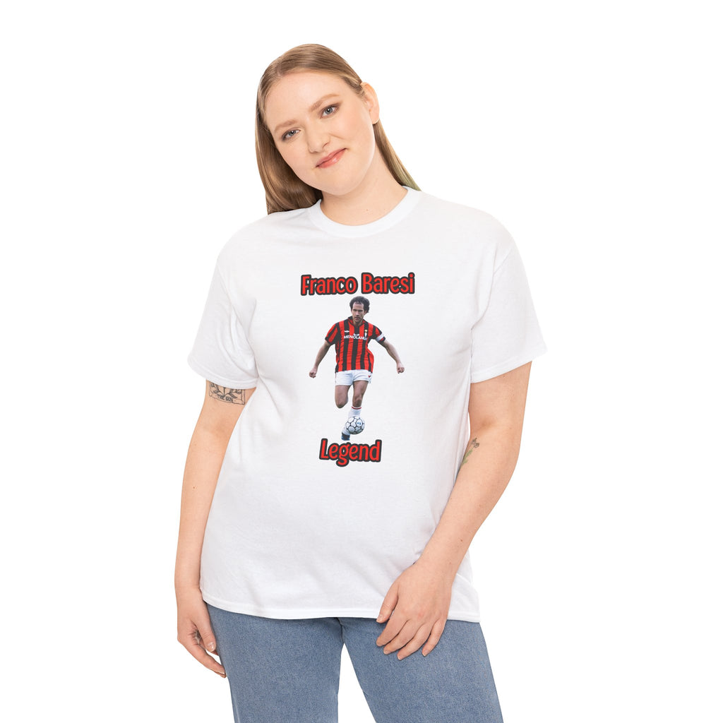 Franco Baresi Legend Tee — AC Milan Retro Soccer Graphic T-Shirt