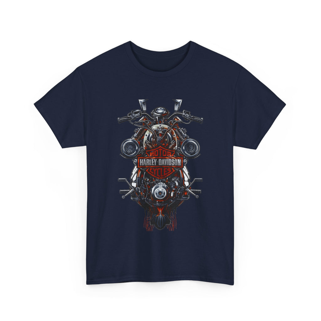 Harley Motorcycle Engine Skull T‑Shirt — Vintage Harley Style Biker Tee