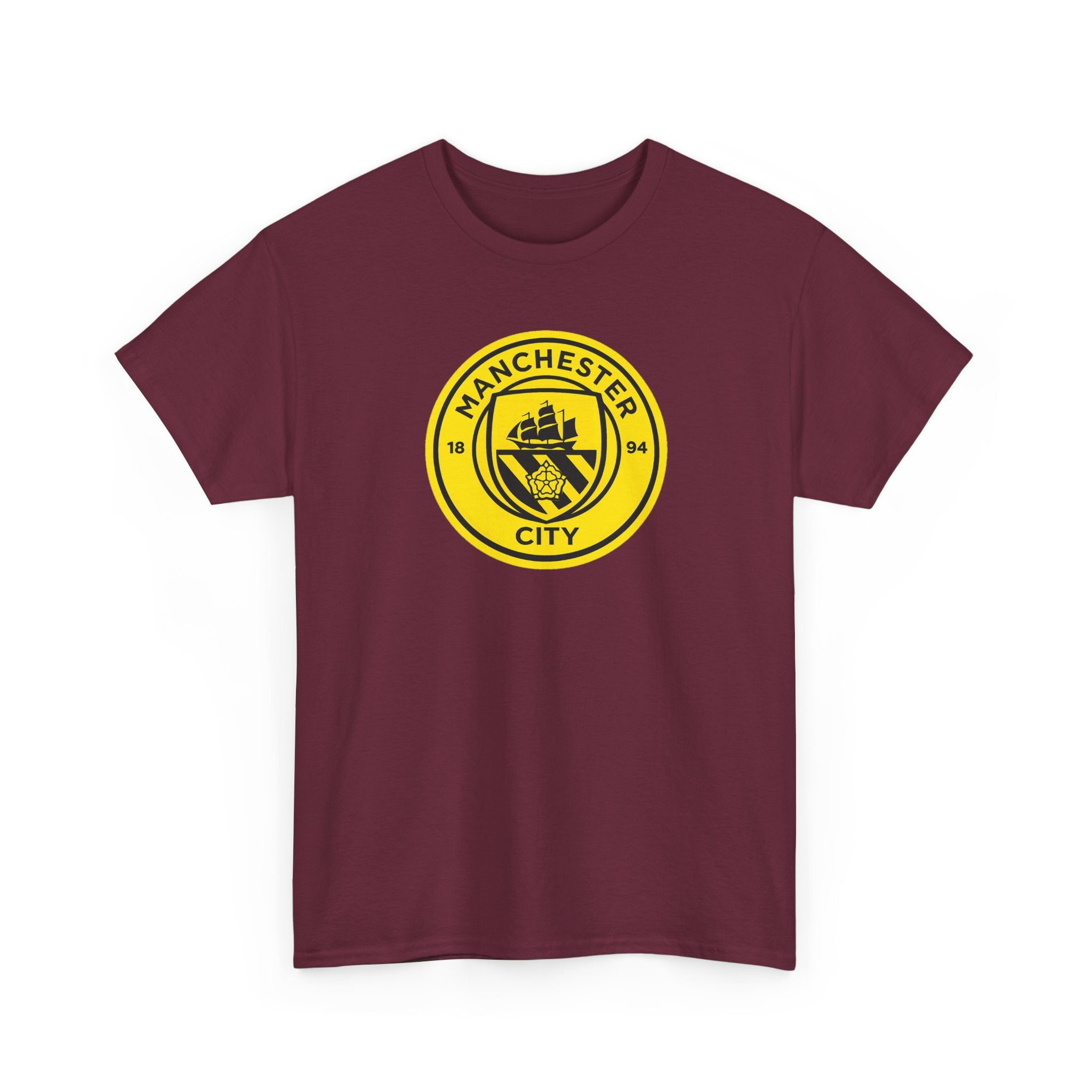 Manchester City Yellow Crest T-Shirt