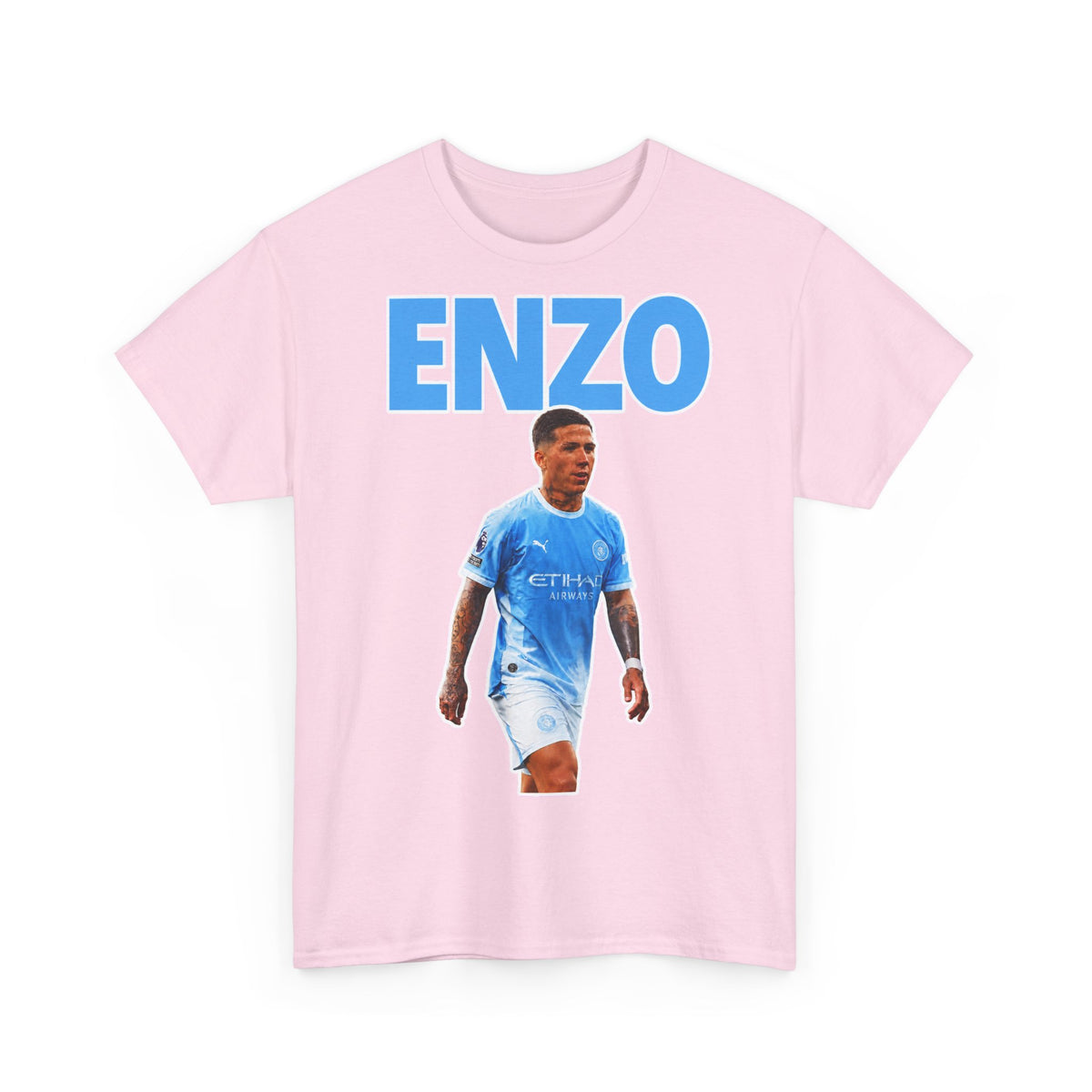 Enzo Fernandez Manchester City Inspired Cotton T-Shirt