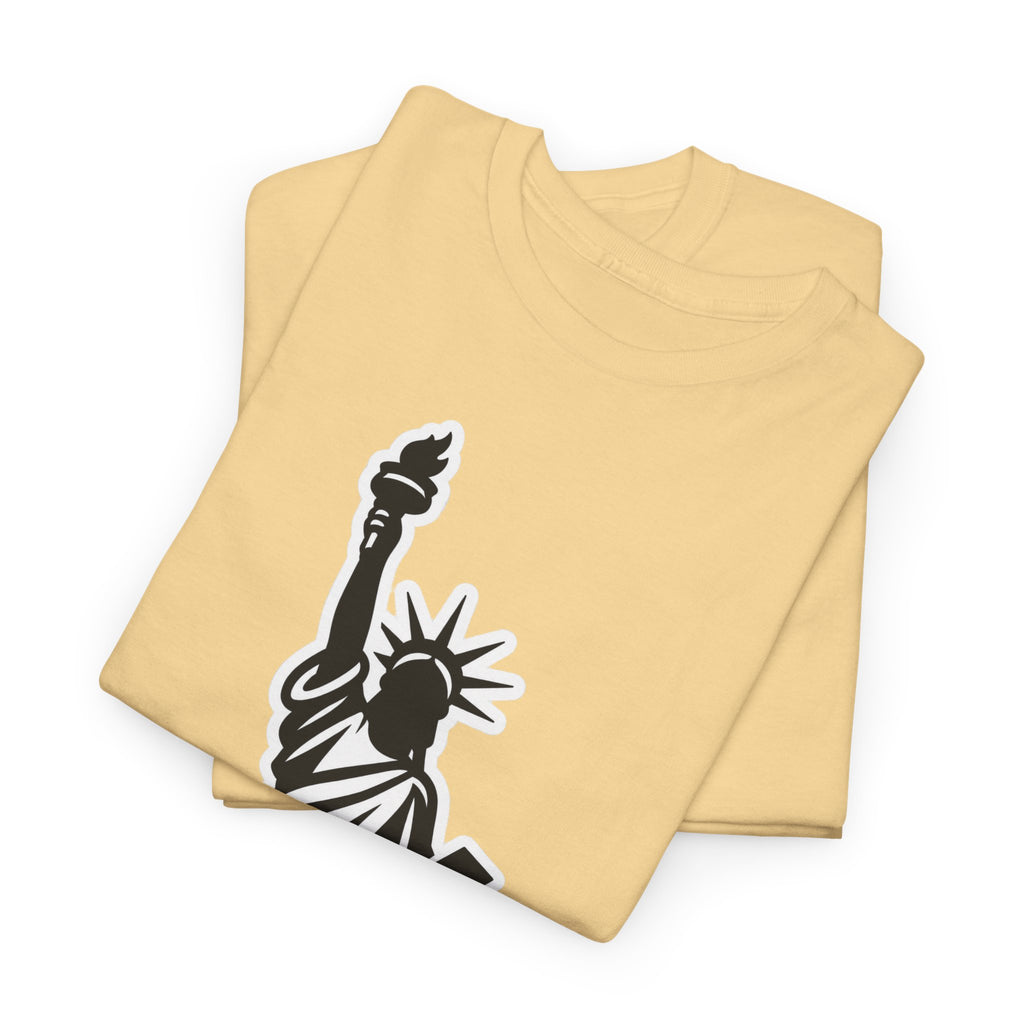 New York City Statue of Liberty Graphic Cotton T-Shirt / Tee