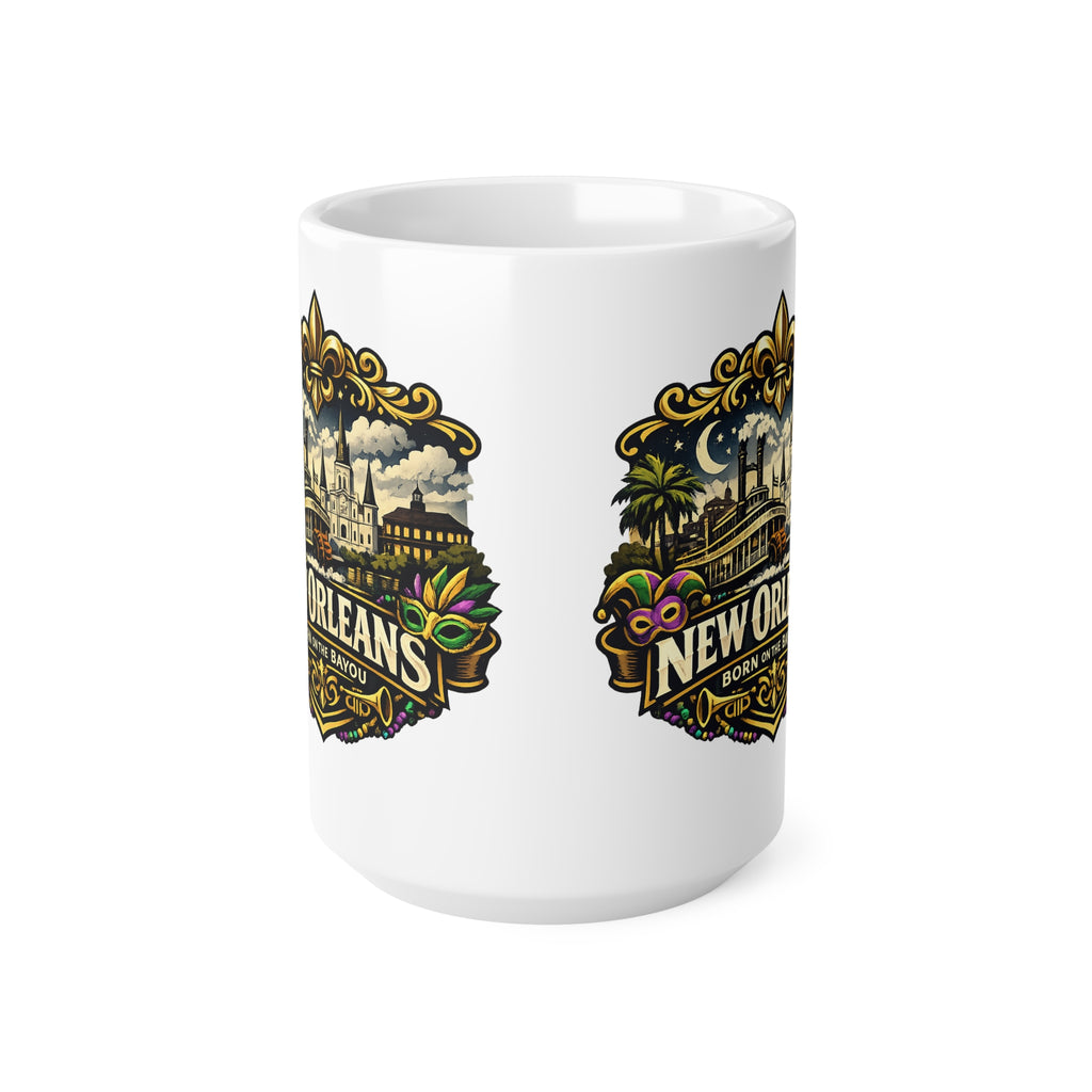 New Orleans Ceramic Coffee Cups, 11oz, 15oz