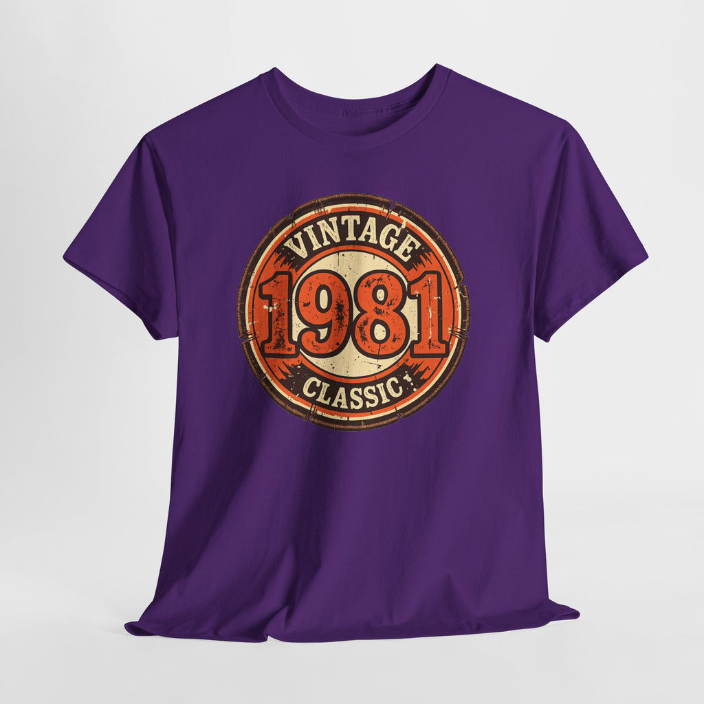 Vintage 1981 Classic T-Shirt — Retro Birthday Tee