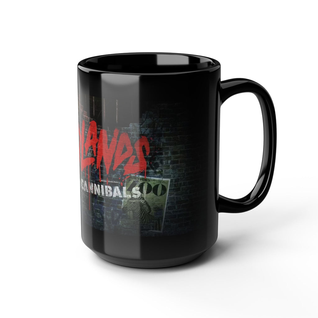 Black Mug — 'Madlands: Caged Cannibals' Horror Band Logo Coffee Cup (11oz/15oz)