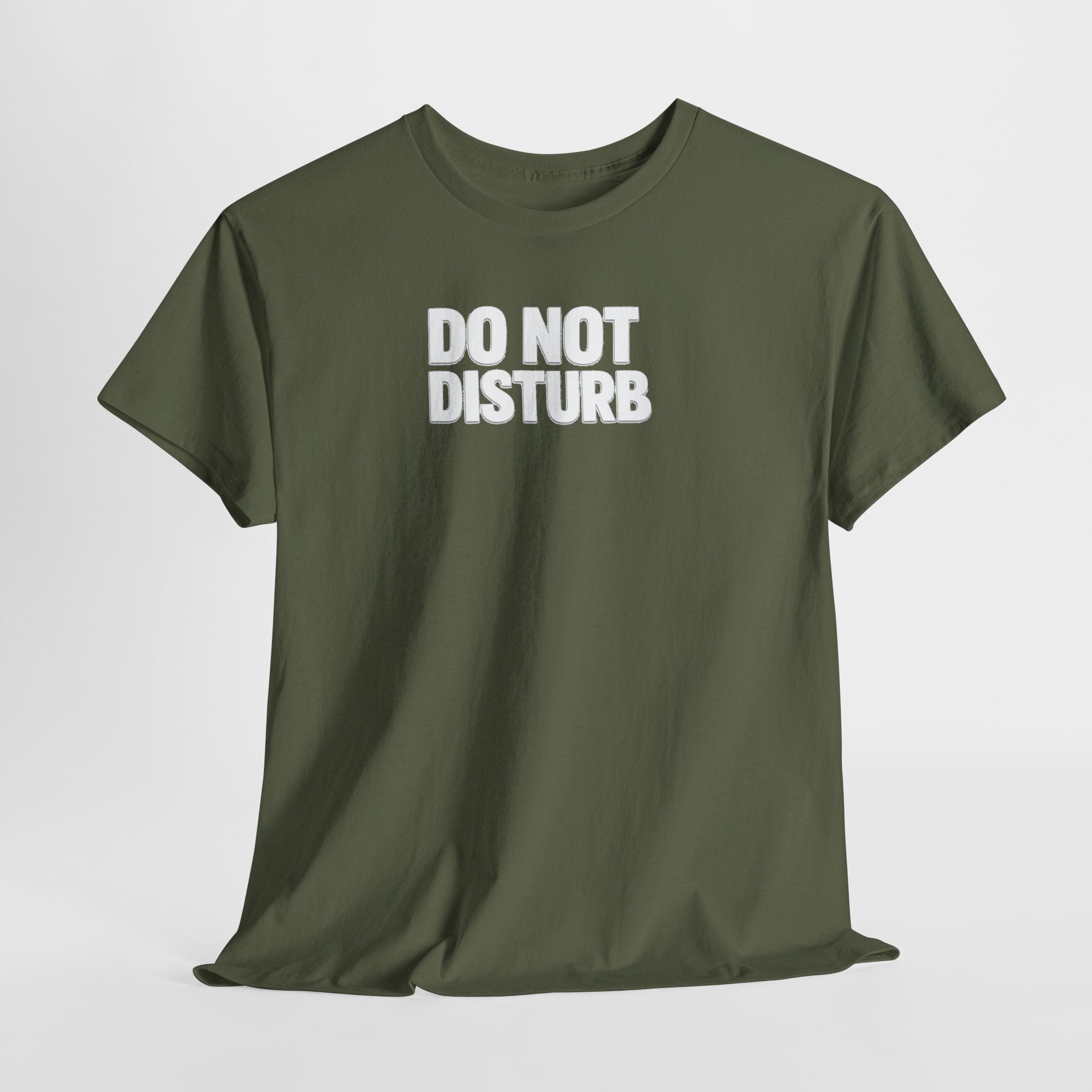 Do Not Disturb Tee — Black Graphic Statement T-Shirt