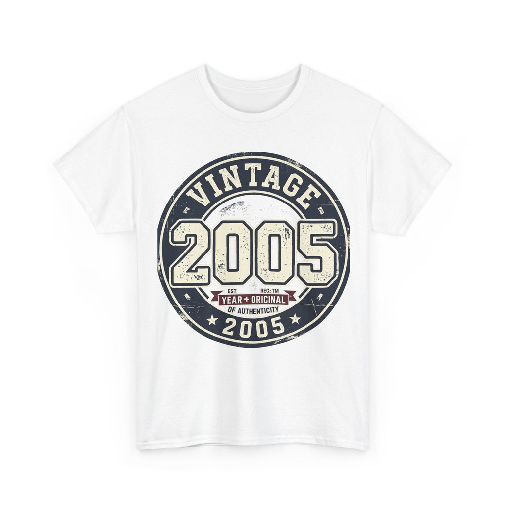 Vintage 2005 T-Shirt — Retro Birth Year Graphic Tee
