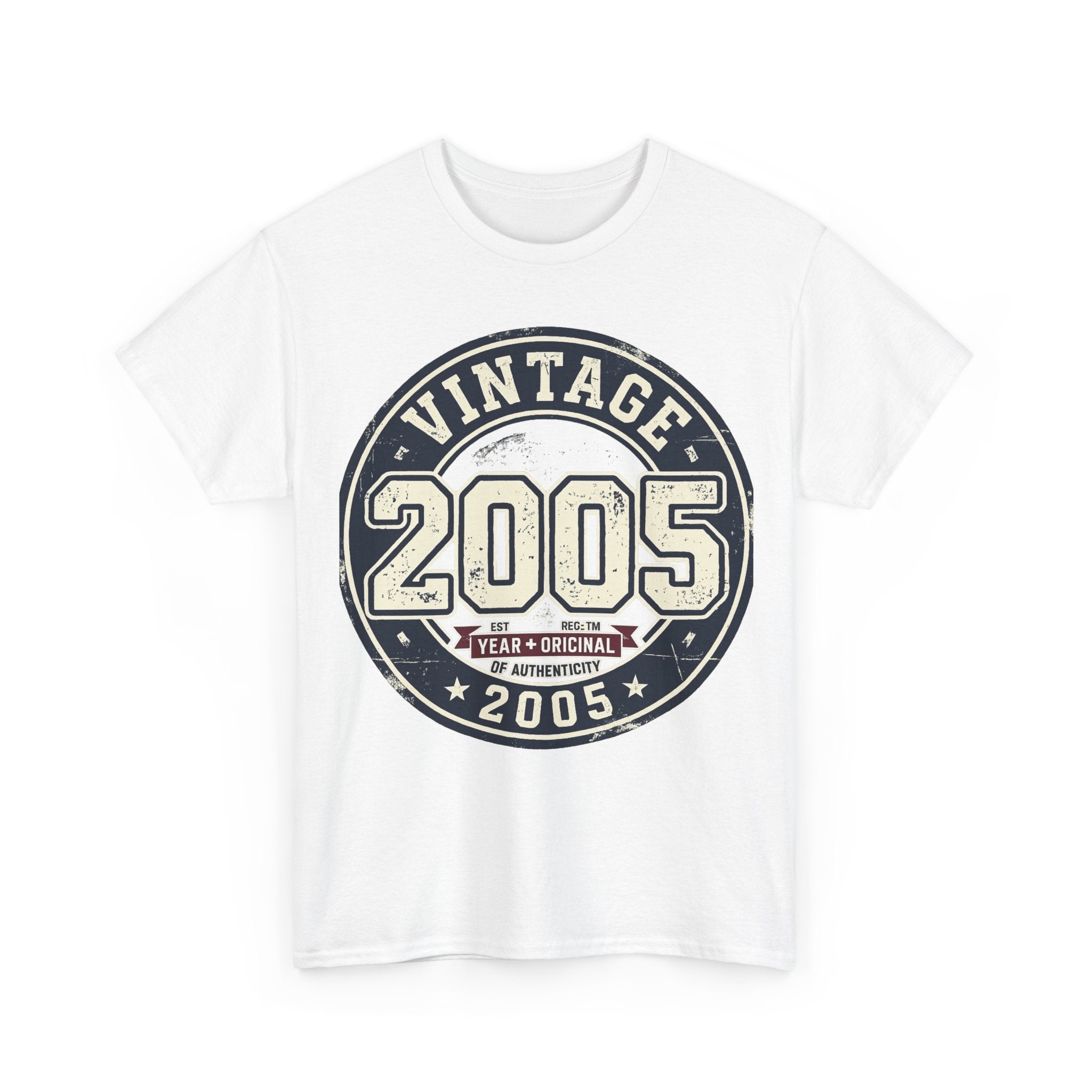 Vintage 2005 T-Shirt — Retro Birth Year Graphic Tee