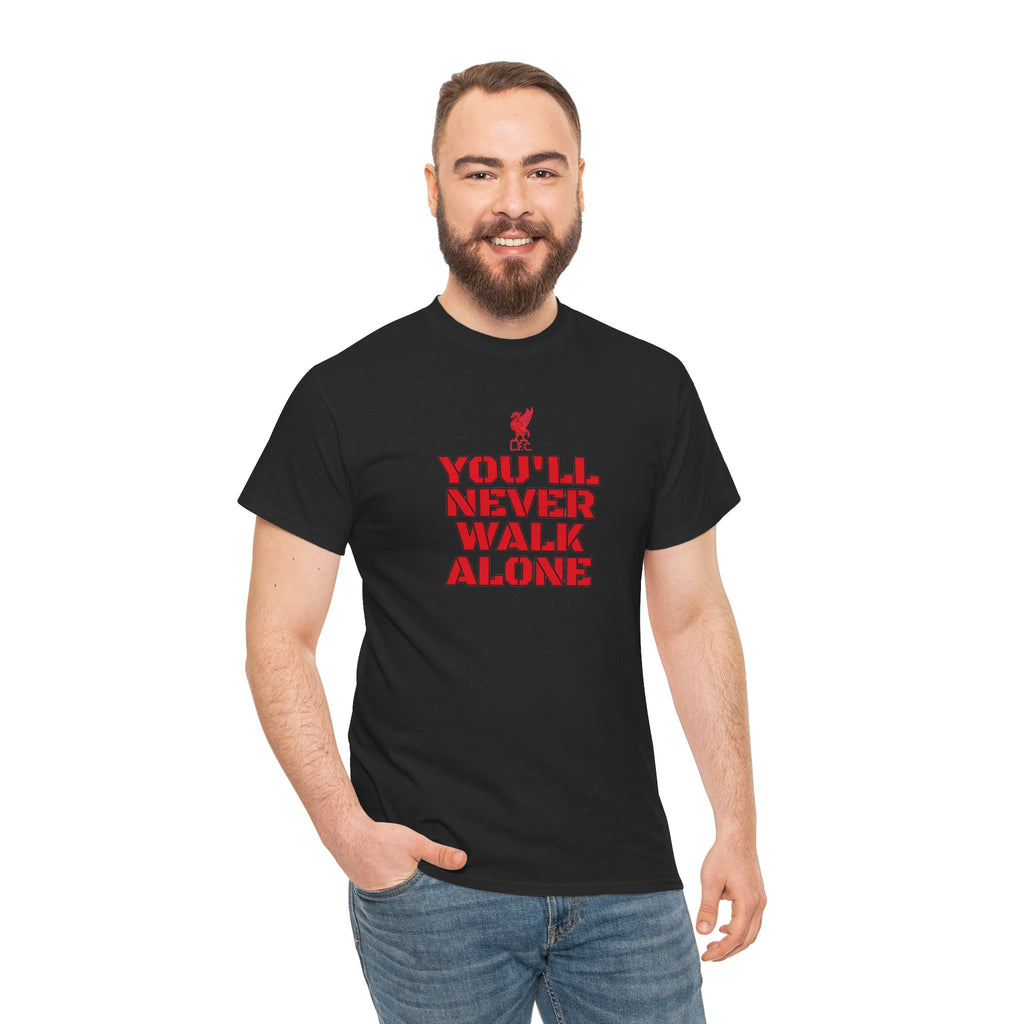 Liverpool you’ll never walk alone black cotton T-shirt
