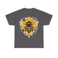 Manchester Bee Honeycomb T‑Shirt — Floral Dripping Honey Graphic Tee