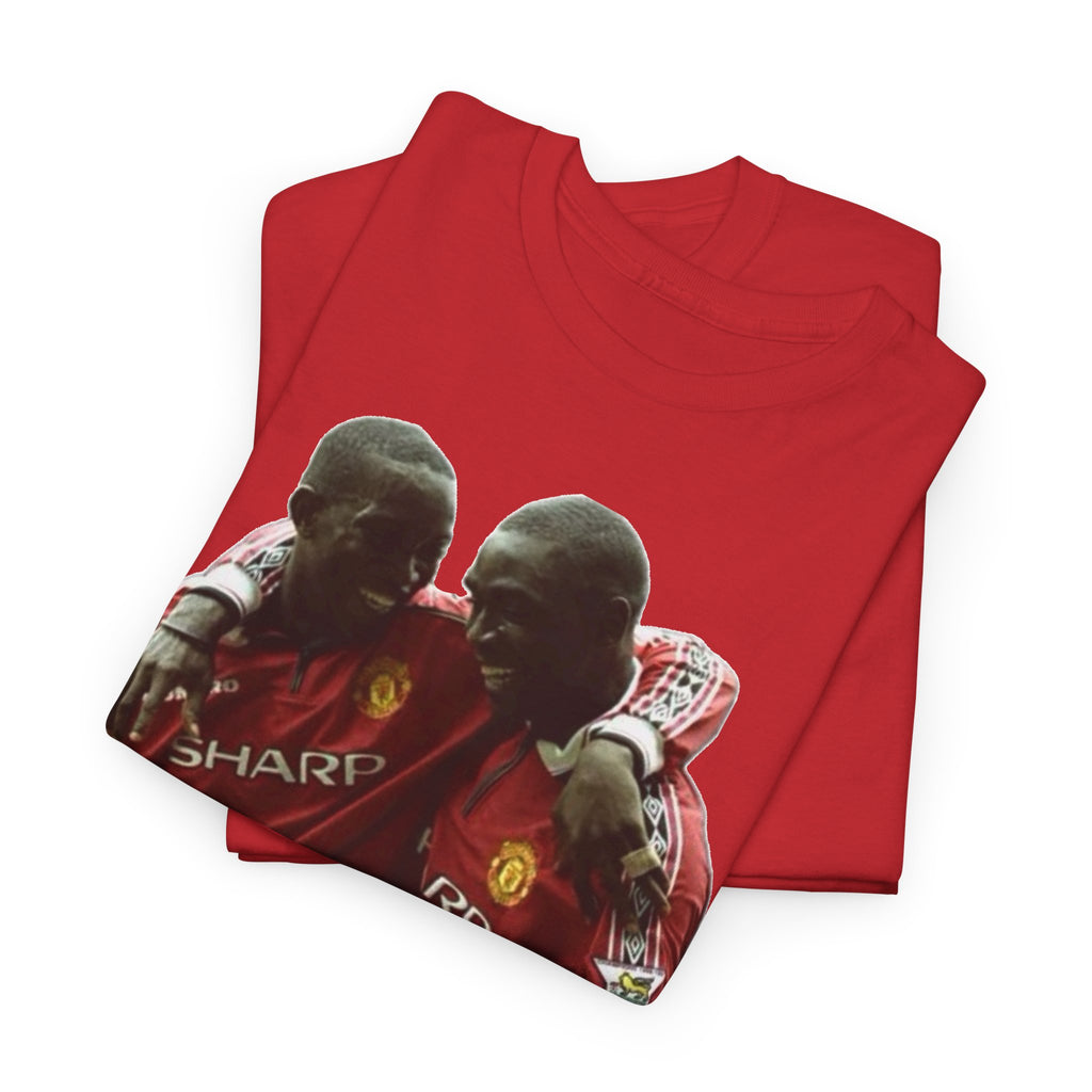 Yorke & Cole Manchester United Soccer Legends Graphic Tee — 'Yorke Cole' Retro Football Shirt