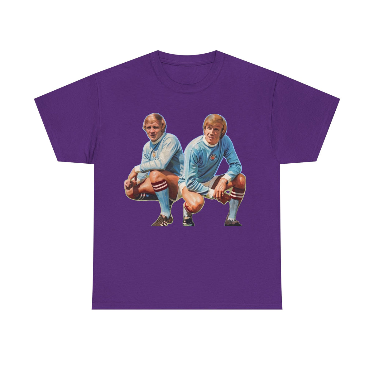 Franny Lee and Colin Bell Manchester City Retro Soccer Players T‑Shirt — Vintage Football Graphic Tee