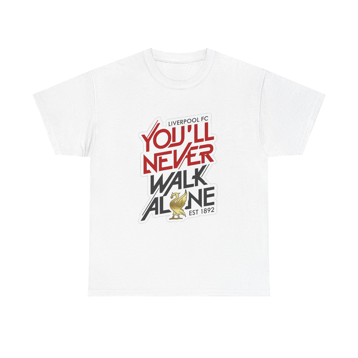 Liverpool You'll Never Walk Alone Cotton T-Shirt — Liverpool FC Fan Tee