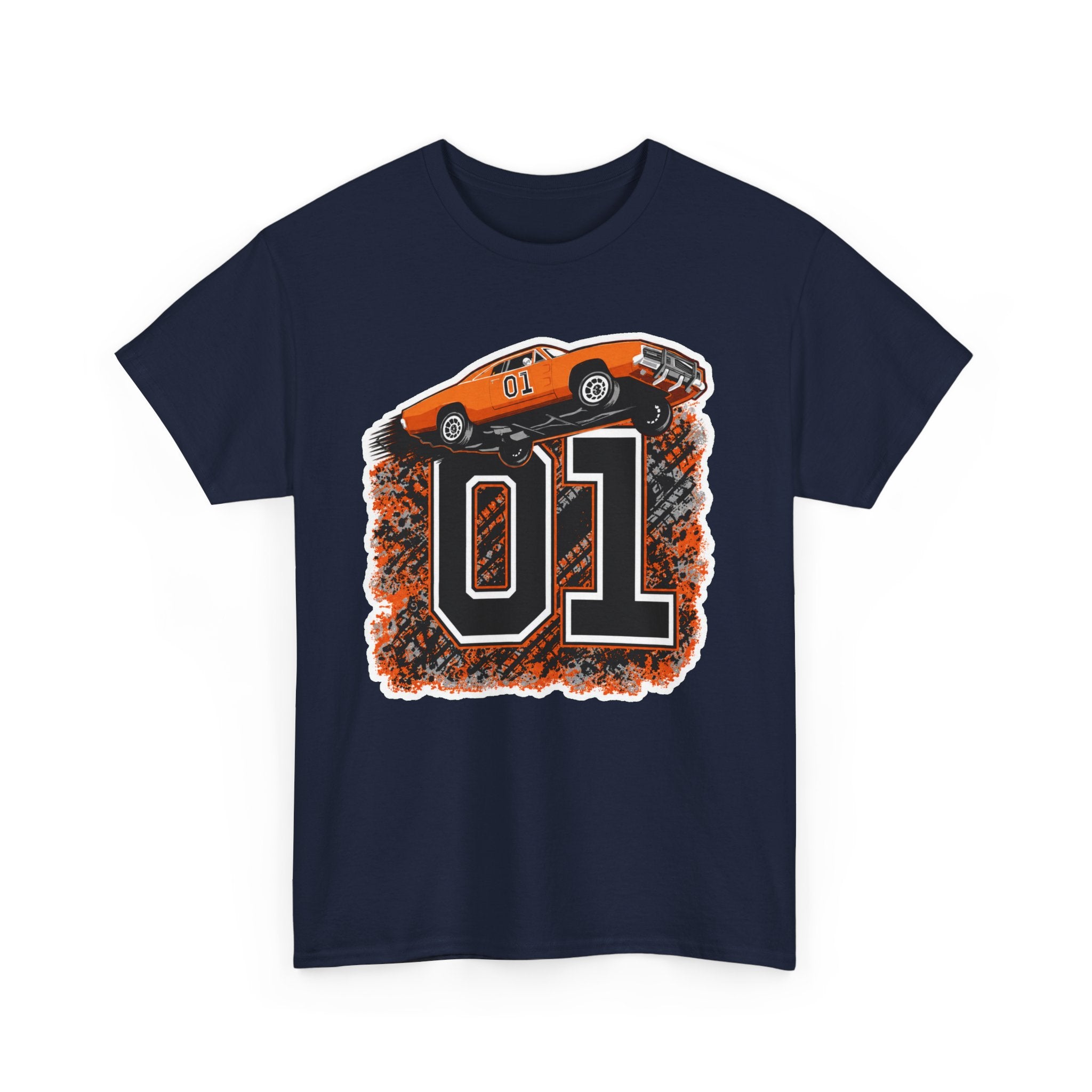 Dukes of Hazzard Inspired Race Car '01' Graphic Tee