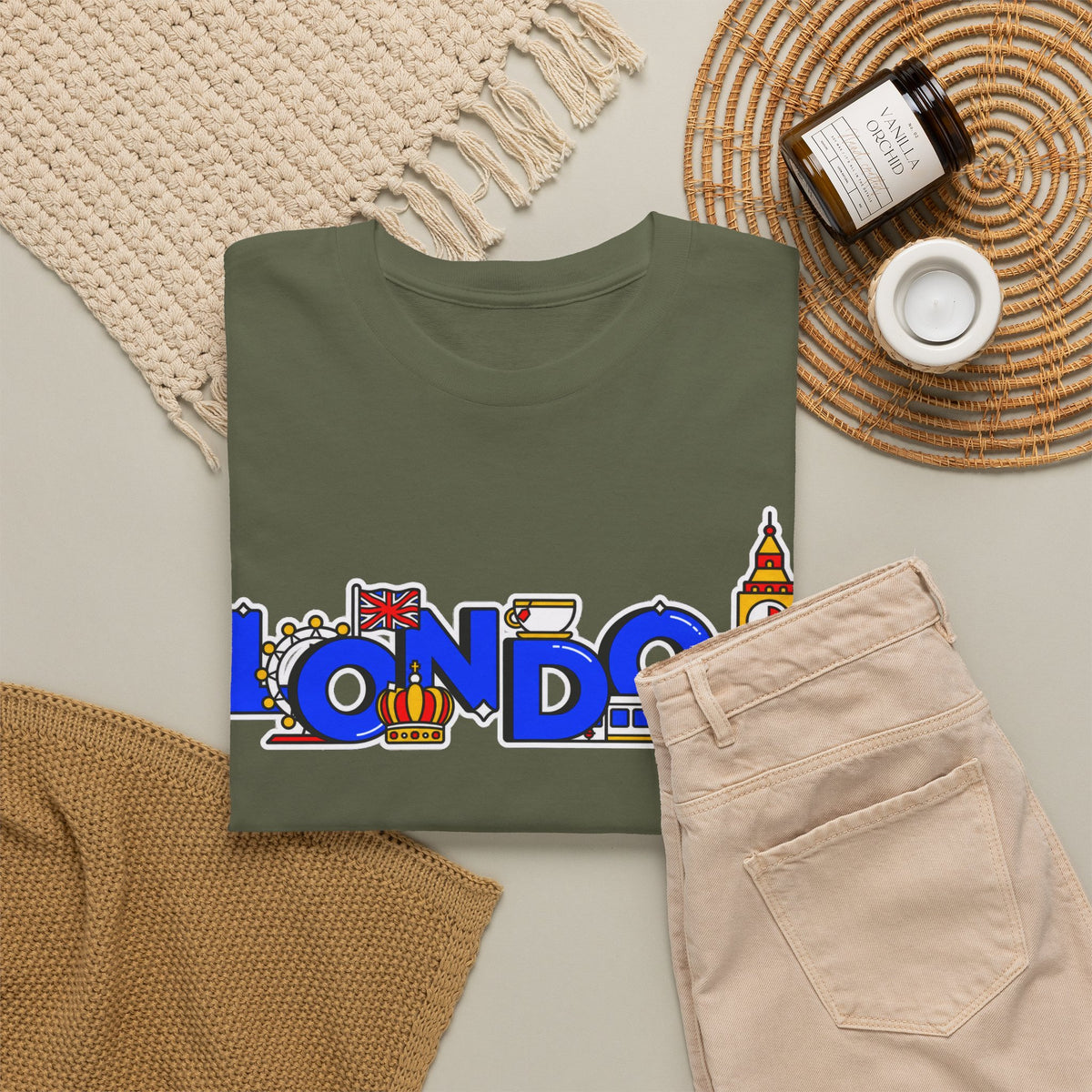London Cityscape Tee — Illustrated London Landmarks Shirt