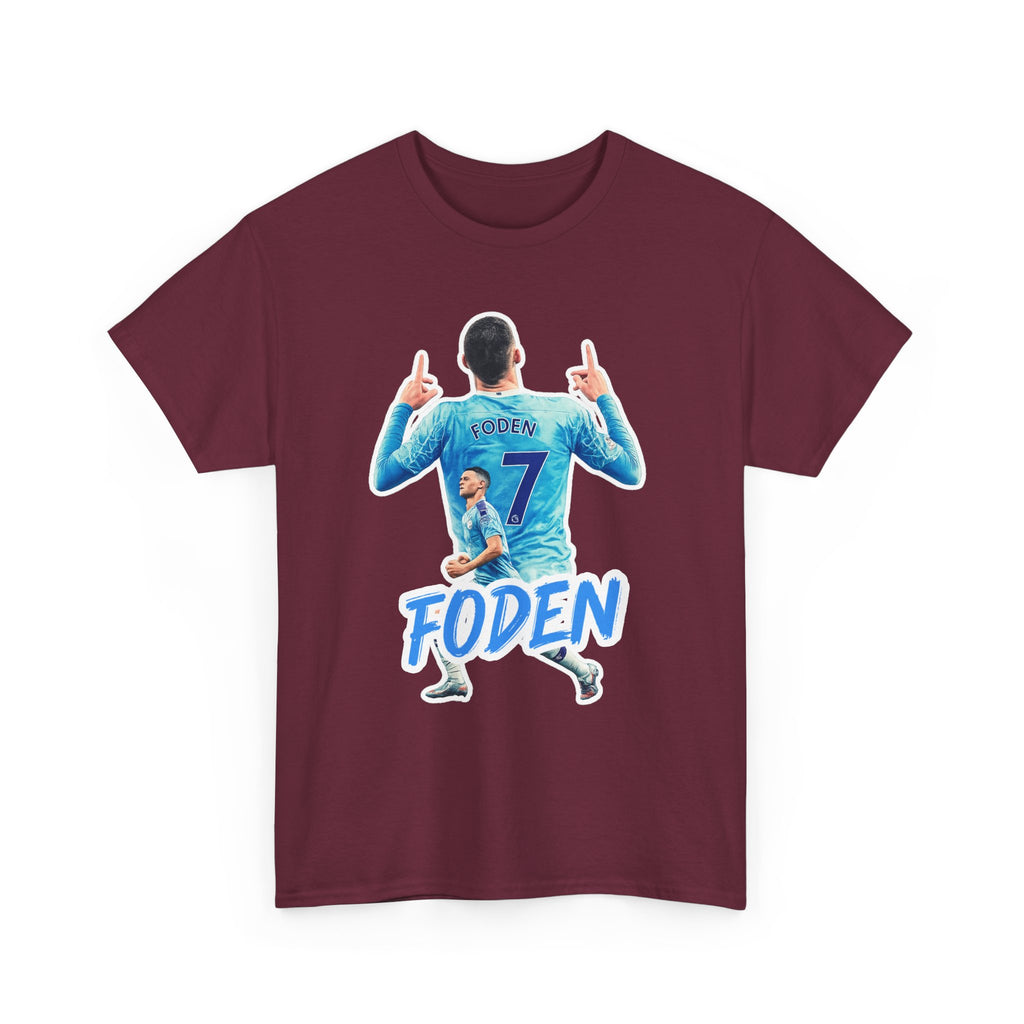 Phil Foden #7 Soccer T‑Shirt — Manchester City Fan Jersey Tribute