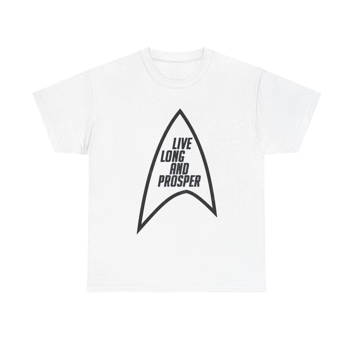 Live Long and Prosper T‑Shirt — Sci‑Fi Starfleet Insignia Tee