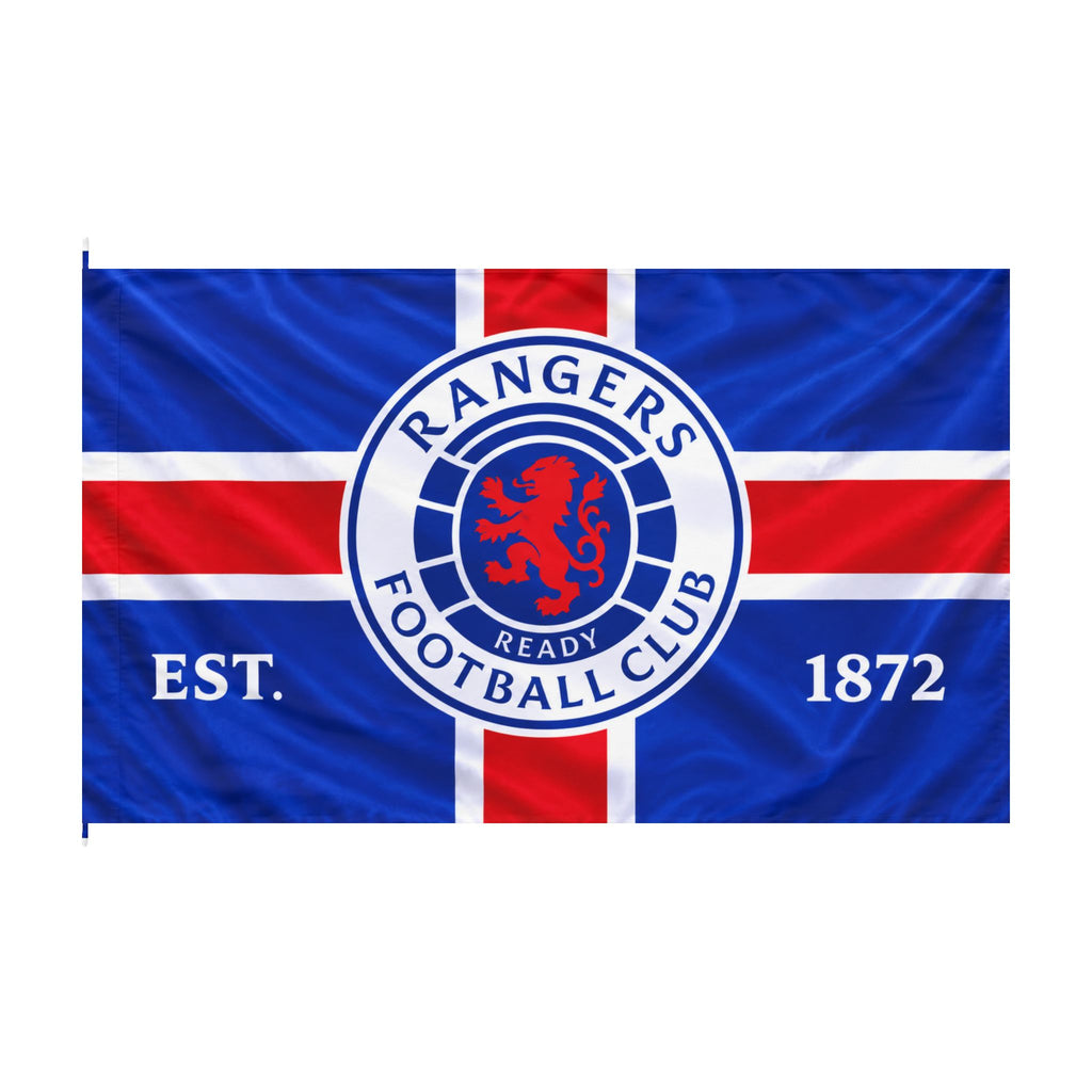 Rangers Football Club Double-Sided Flag – EST. 1872 Fan Banner