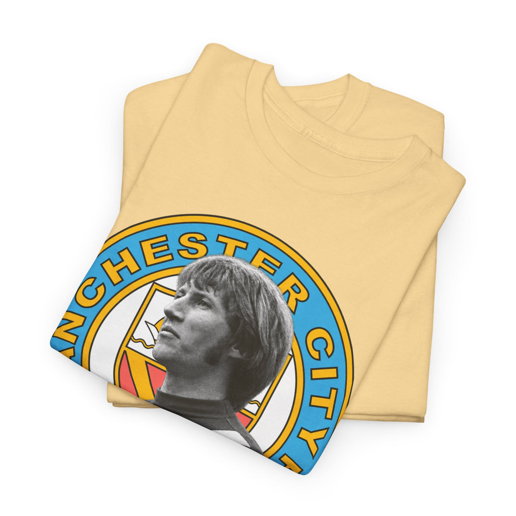 Colin Bell Manchester City Retro Player Portrait Cotton Tee