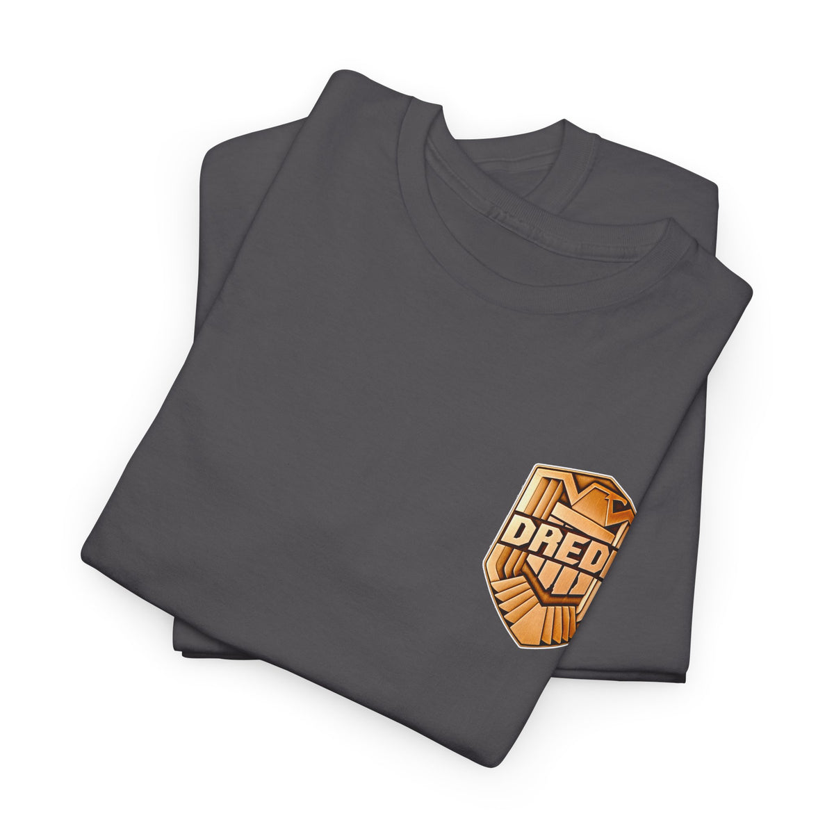 Dredd Shield Badge T-Shirt — Retro Law Enforcement Logo Tee