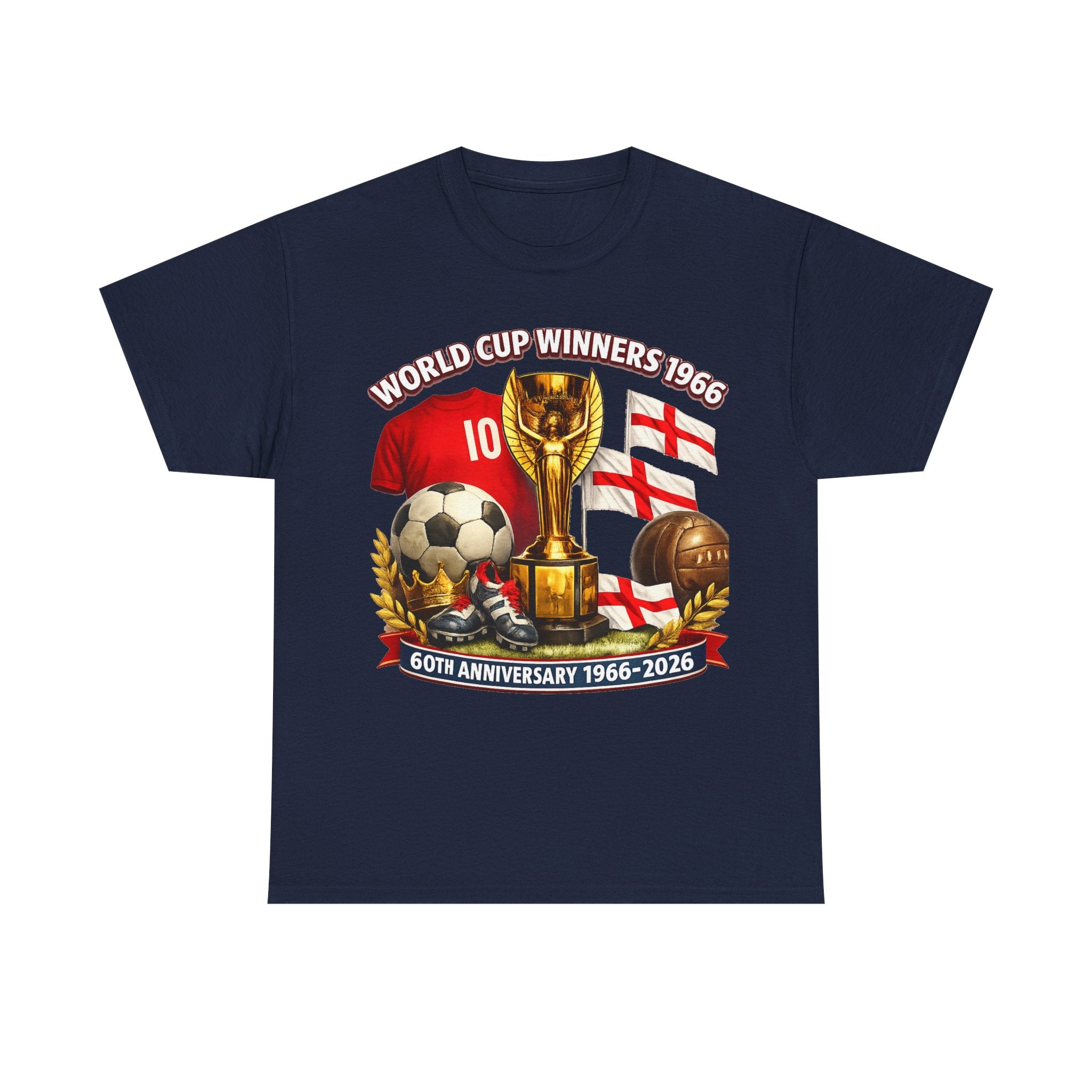 1966 World Cup Winners T‑Shirt — 60th Anniversary England Football Tribute