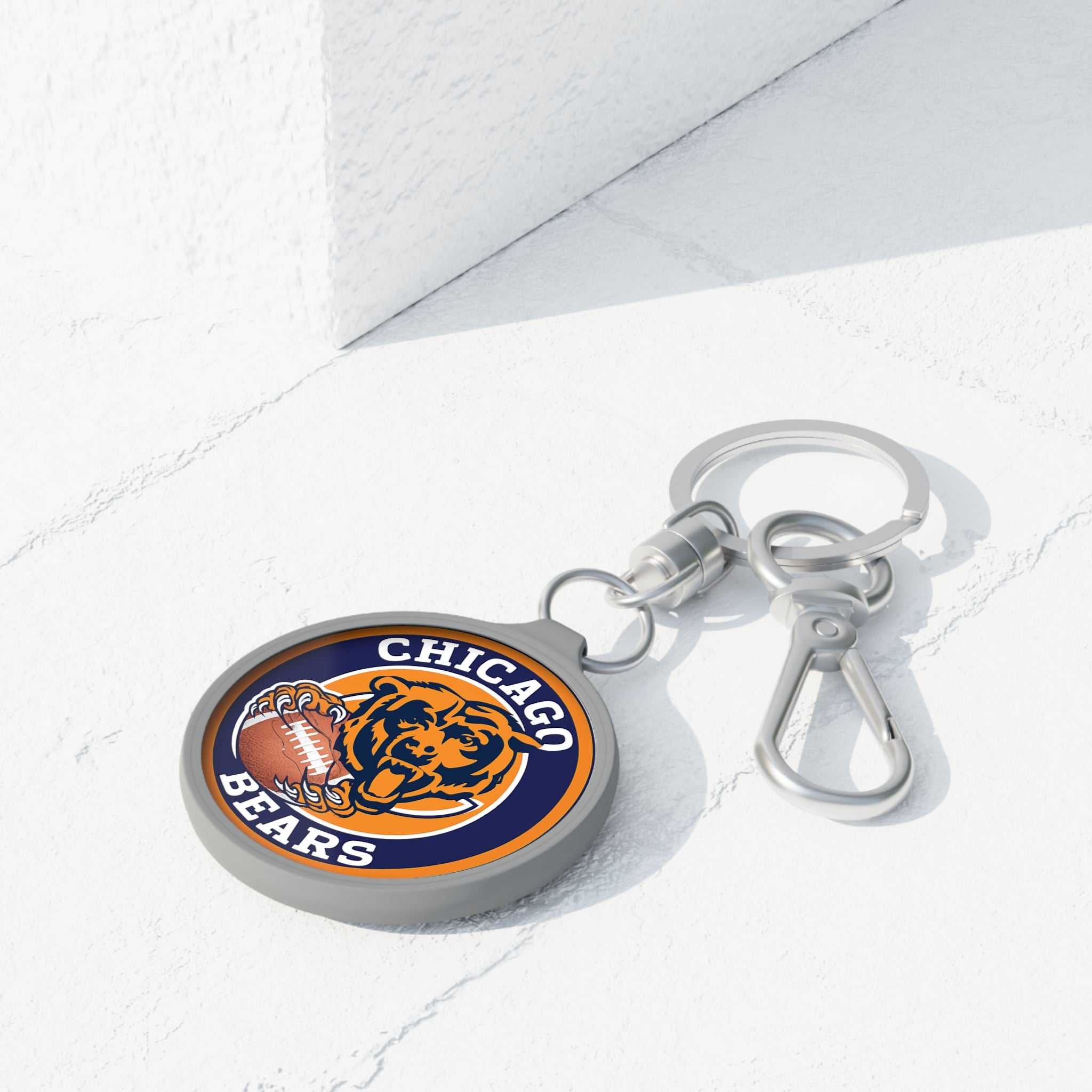 Chicago Bears Keyring Tag — NFL Football Team Keychain