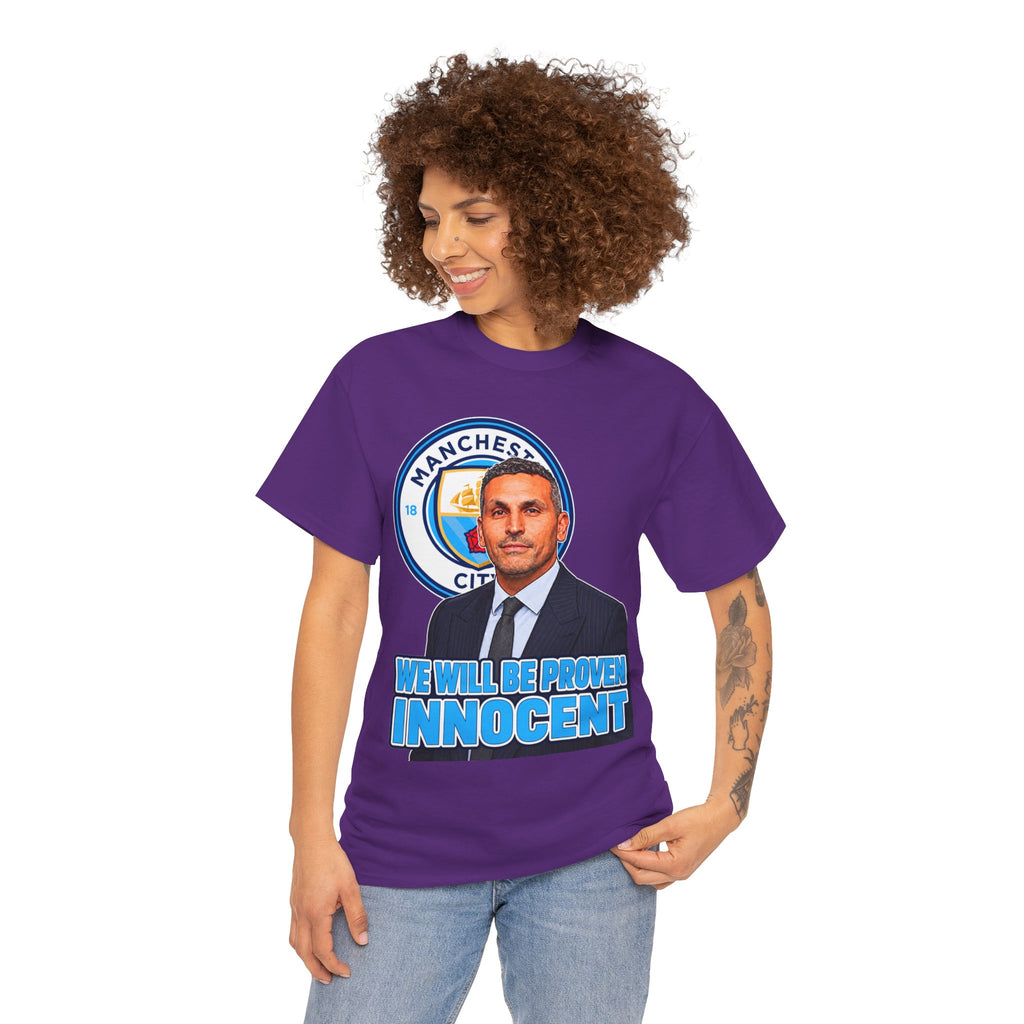 Manchester City “We Will Be Proven Innocent” Fan Cotton T-Shirt