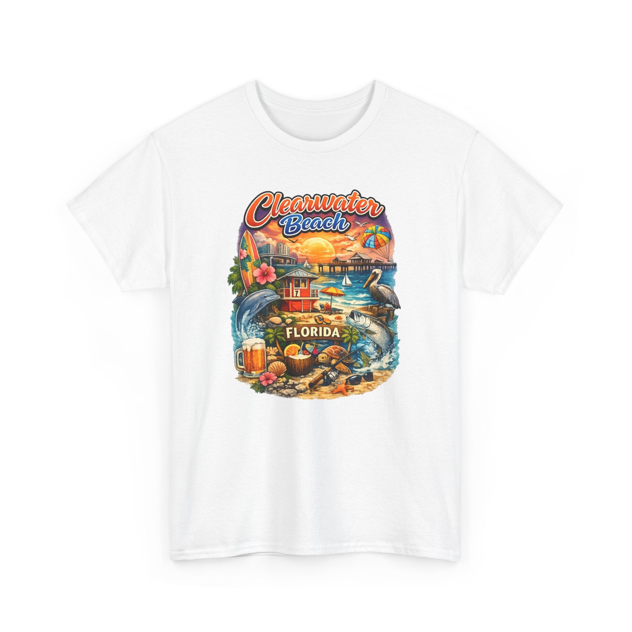 Clearwater Beach Florida Vintage Vacation T-Shirt
